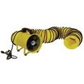 Maxx Air Confined Space Ventilator and Polyvinyl Hose, 120 V, 2000 cfm, Steel, Industrial Yellow HVHF 12COMBO